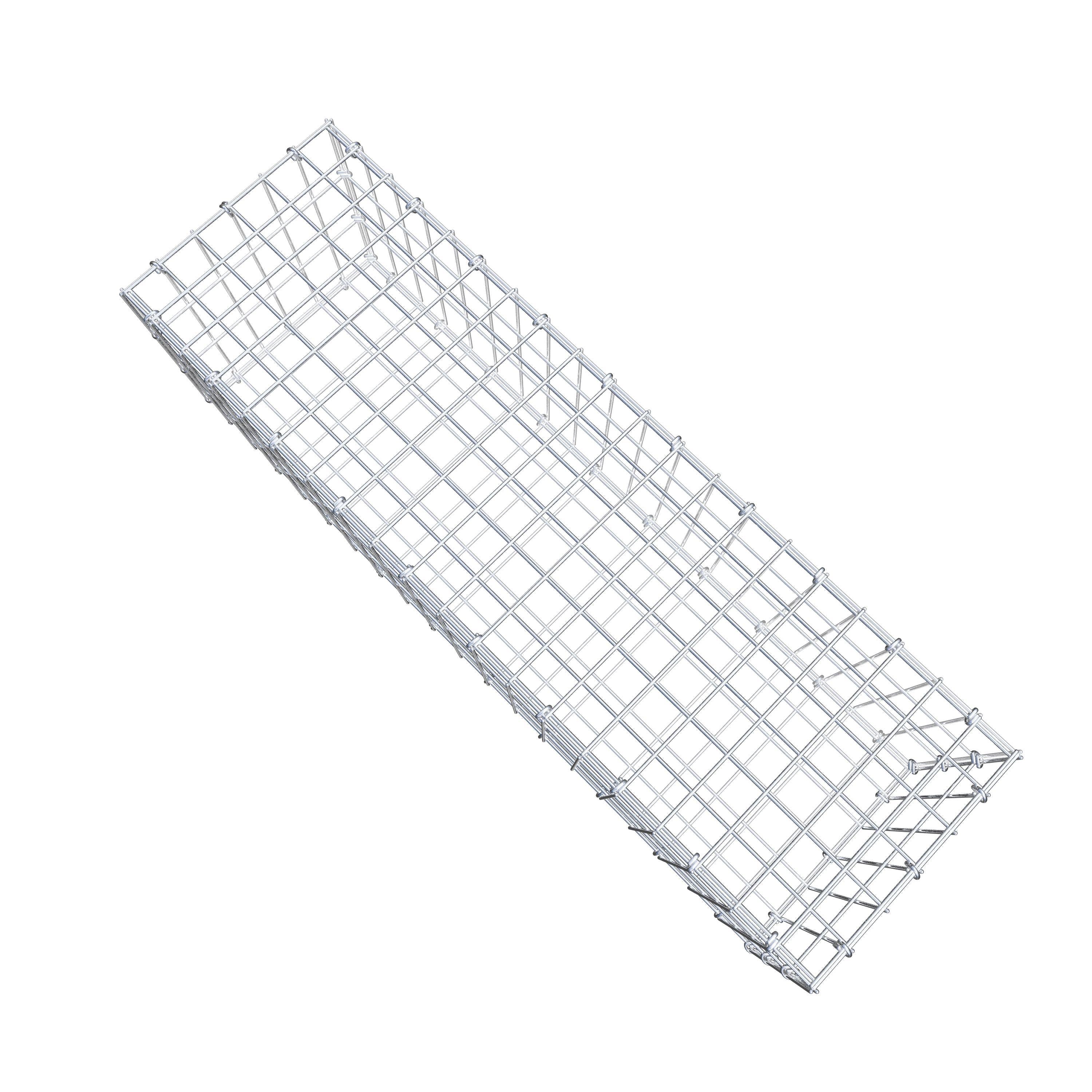 Gabion 100 cm x 30 cm x 30 cm (L x H x D), maskestørrelse 5 cm x 10 cm, C-ring