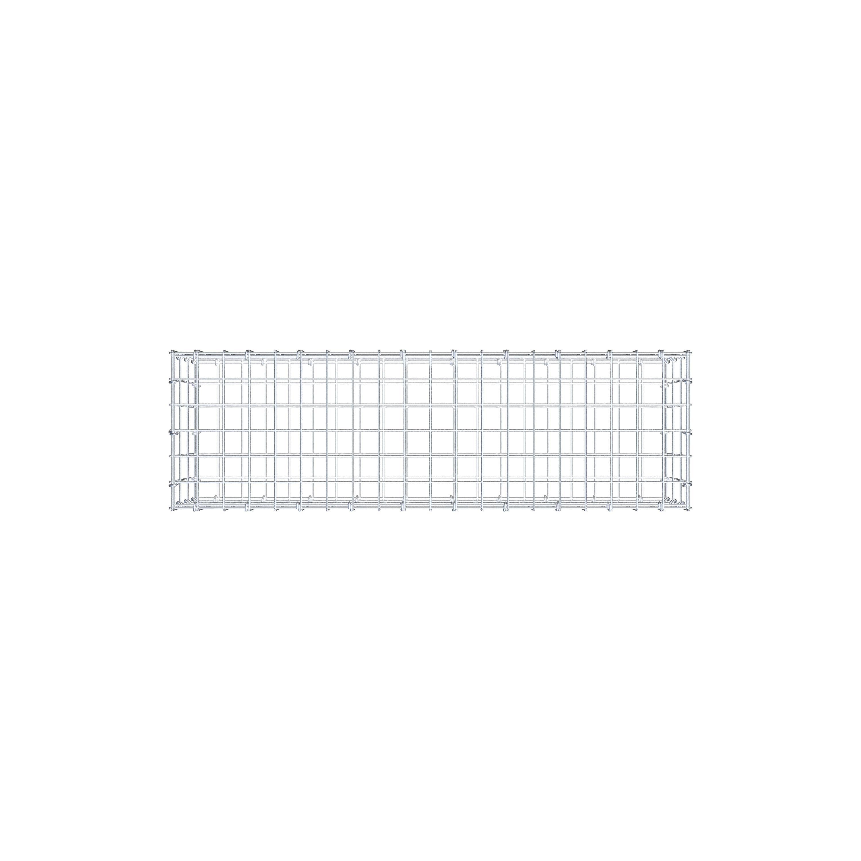 Gabion 100 cm x 30 cm x 30 cm (L x H x D), maskestørrelse 5 cm x 10 cm, C-ring