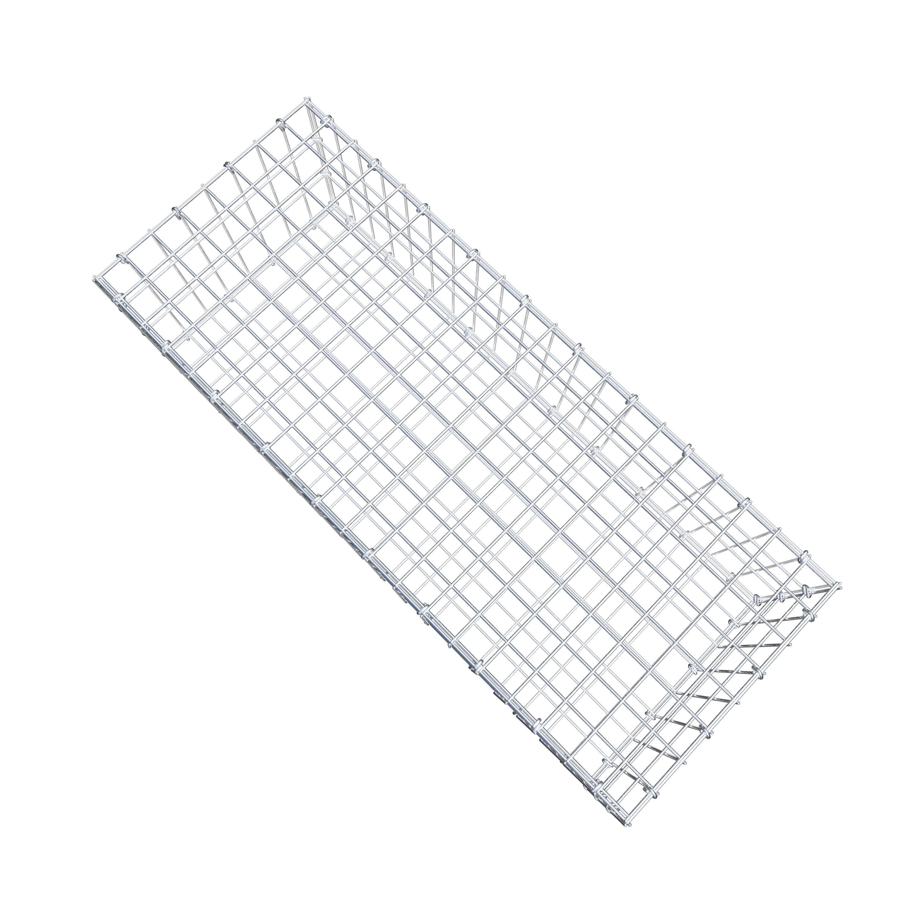 Gabion 100 cm x 30 cm x 40 cm (L x H x D), maskestørrelse 5 cm x 10 cm, C-ring