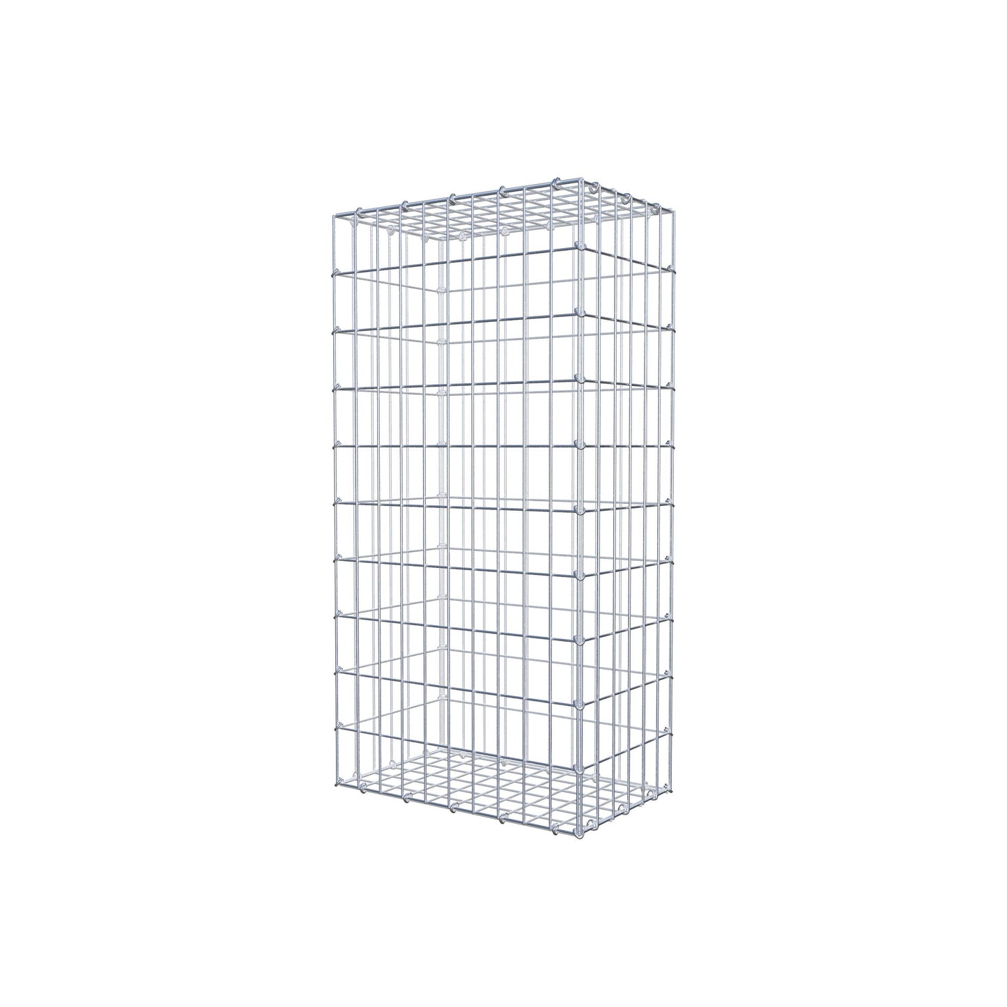 Gabion 100 cm x 30 cm x 50 cm (L x H x P), mailles 5 cm x 10 cm, anneau en C