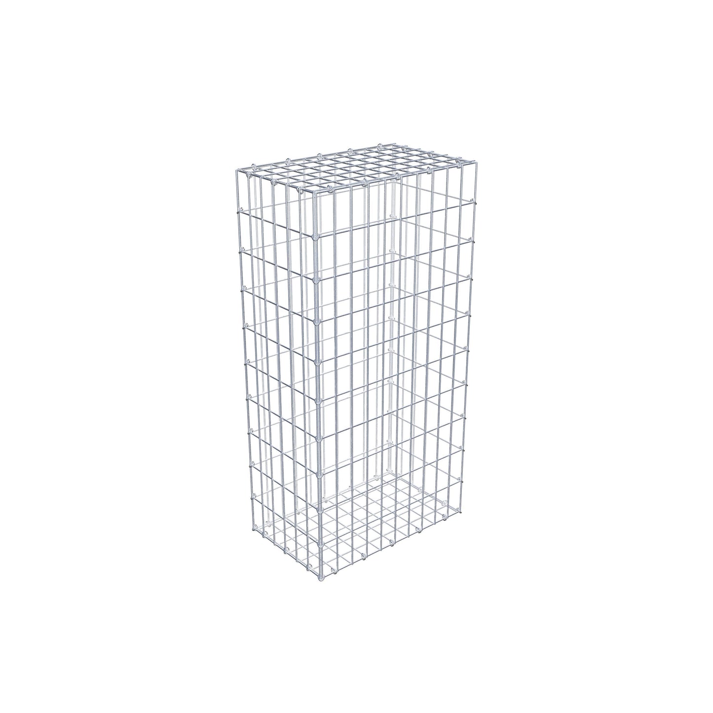 Gabion 100 cm x 30 cm x 50 cm (L x H x P), mailles 5 cm x 10 cm, anneau en C