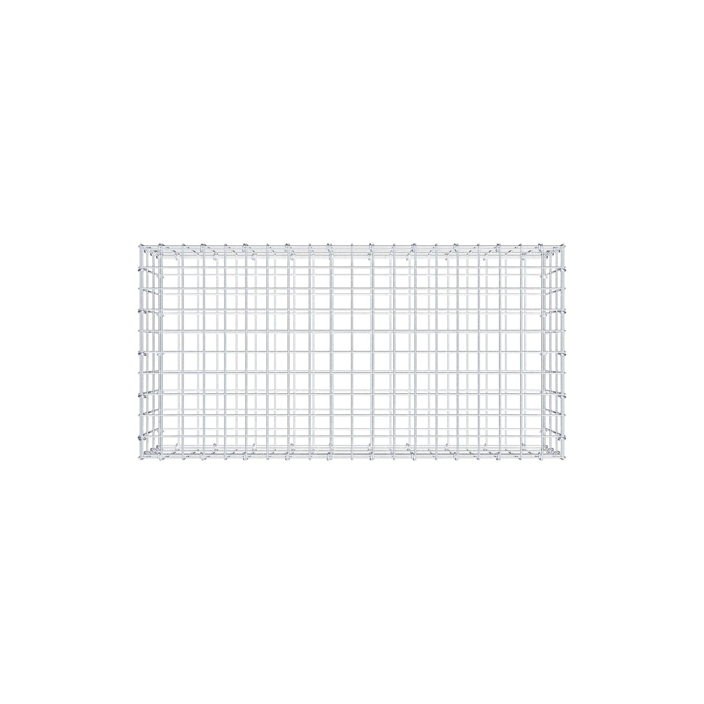 Gabion 100 cm x 30 cm x 50 cm (L x H x P), mailles 5 cm x 10 cm, anneau en C