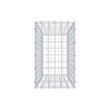 Gabion 100 cm x 30 cm x 50 cm (L x H x P), mailles 5 cm x 10 cm, anneau en C