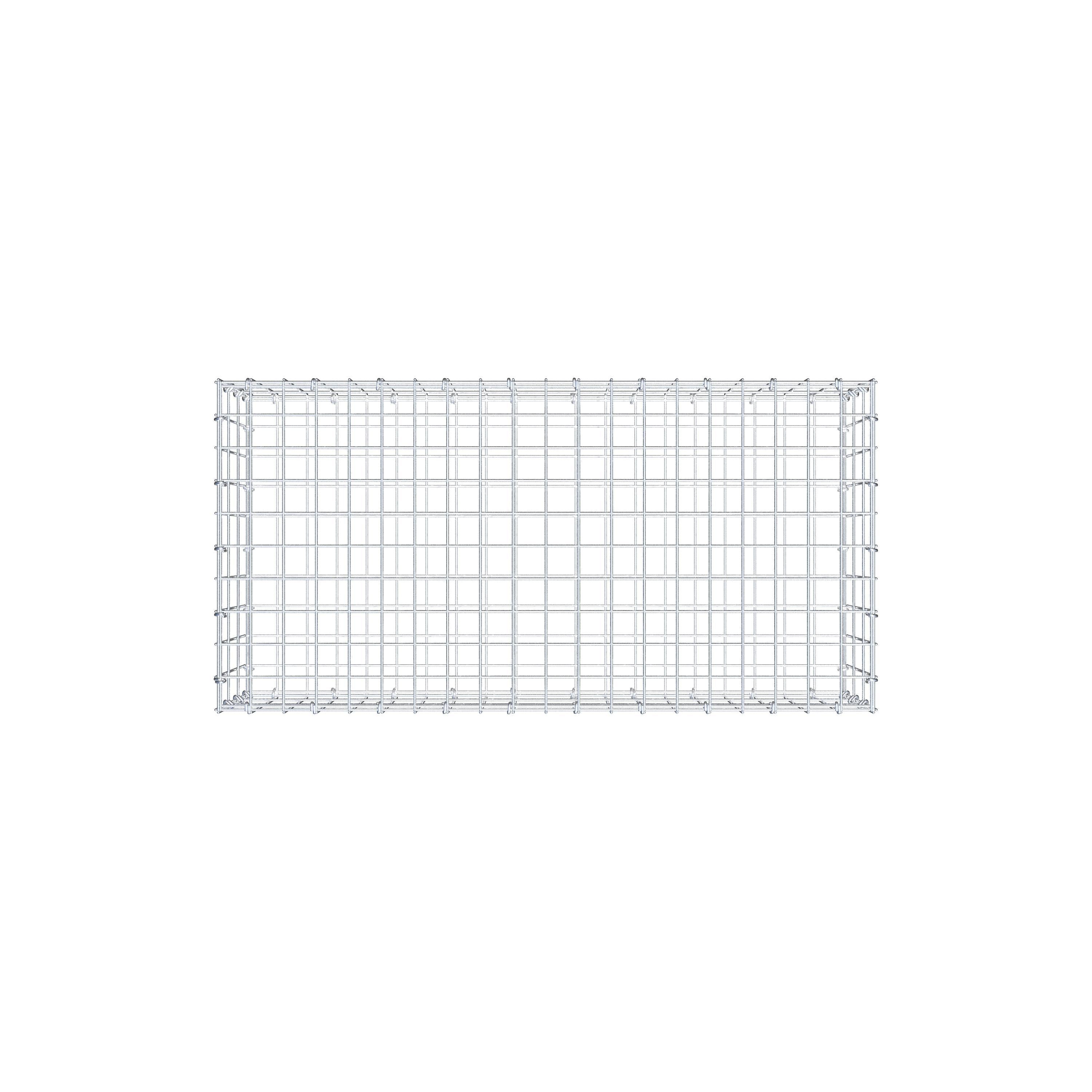 Gabion 100 cm x 30 cm x 50 cm (L x H x D), maskestørrelse 5 cm x 10 cm, C-ring