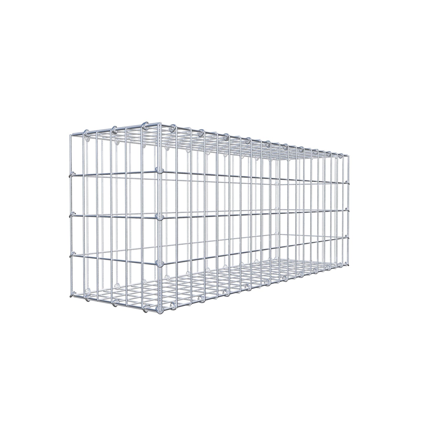 Gabião 100 cm x 40 cm x 30 cm (C x A x P), malhagem 5 cm x 10 cm, anel C