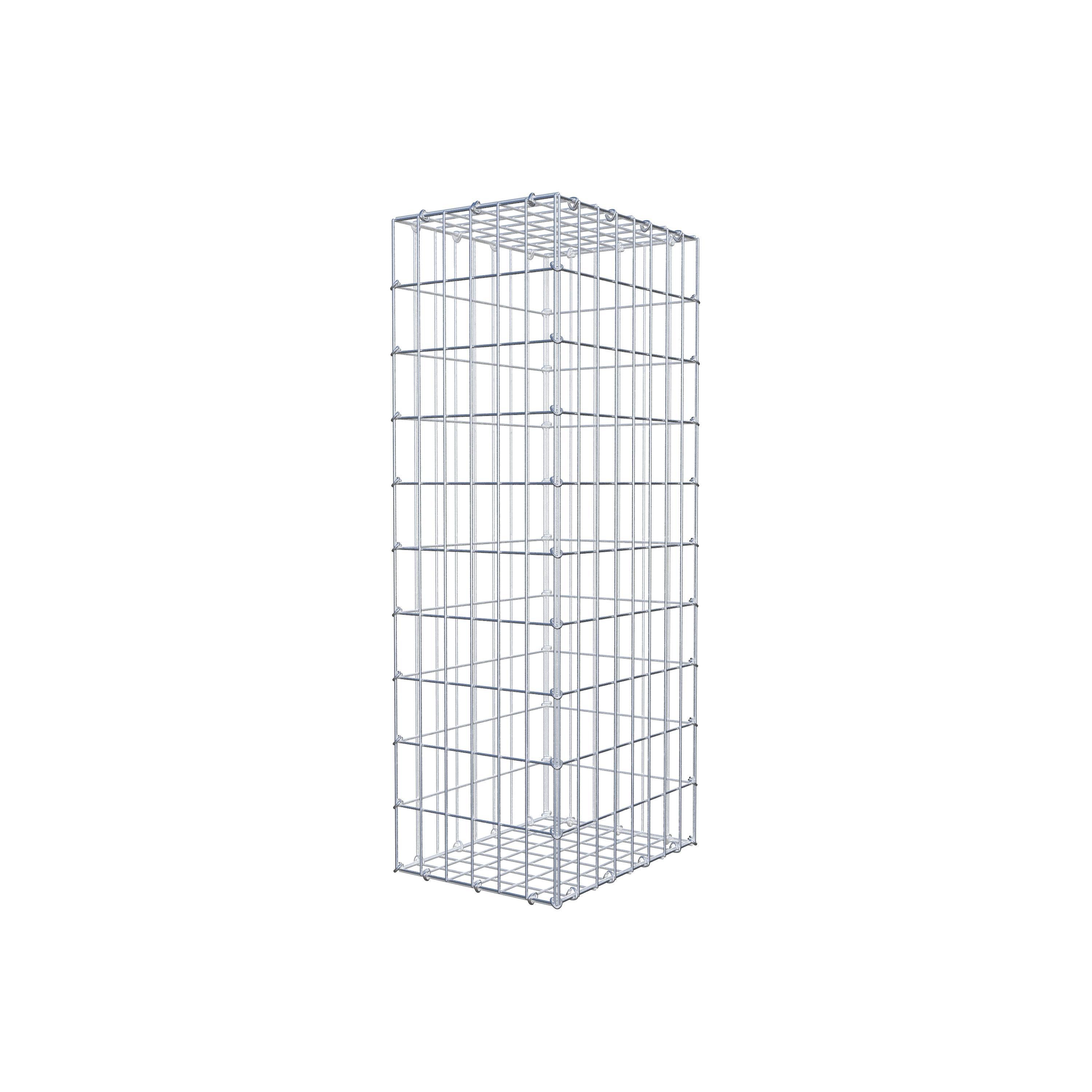 Gabion 100 cm x 40 cm x 30 cm (L x H x D), maskestørrelse 5 cm x 10 cm, C-ring