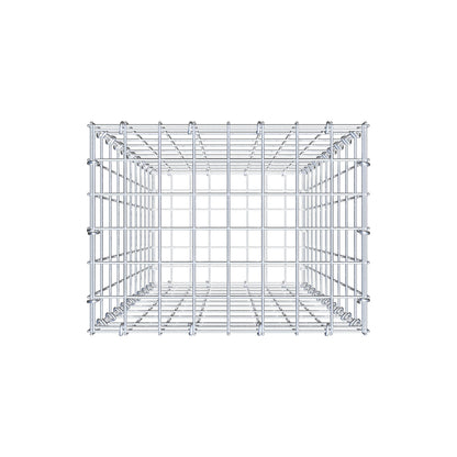Gabião 100 cm x 40 cm x 30 cm (C x A x P), malhagem 5 cm x 10 cm, anel C