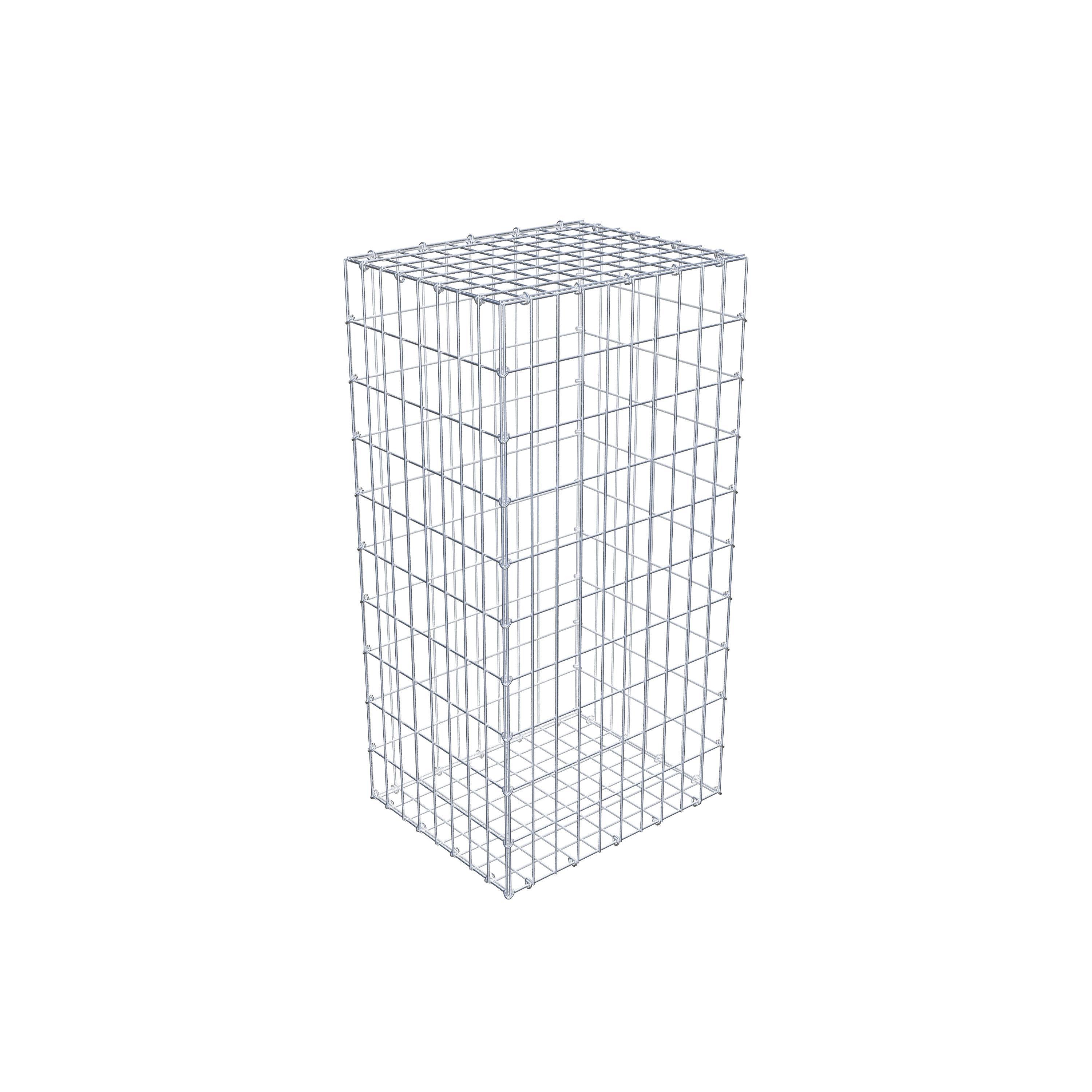 Gabion 100 cm x 40 cm x 50 cm (L x H x D), maskestørrelse 5 cm x 10 cm, C-ring