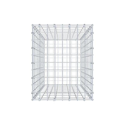 Gabion 100 cm x 40 cm x 50 cm (L x H x P), mailles 5 cm x 10 cm, anneau en C