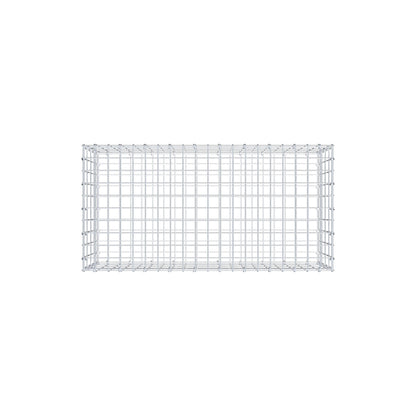 Gabion 100 cm x 40 cm x 50 cm (L x H x P), mailles 5 cm x 10 cm, anneau en C