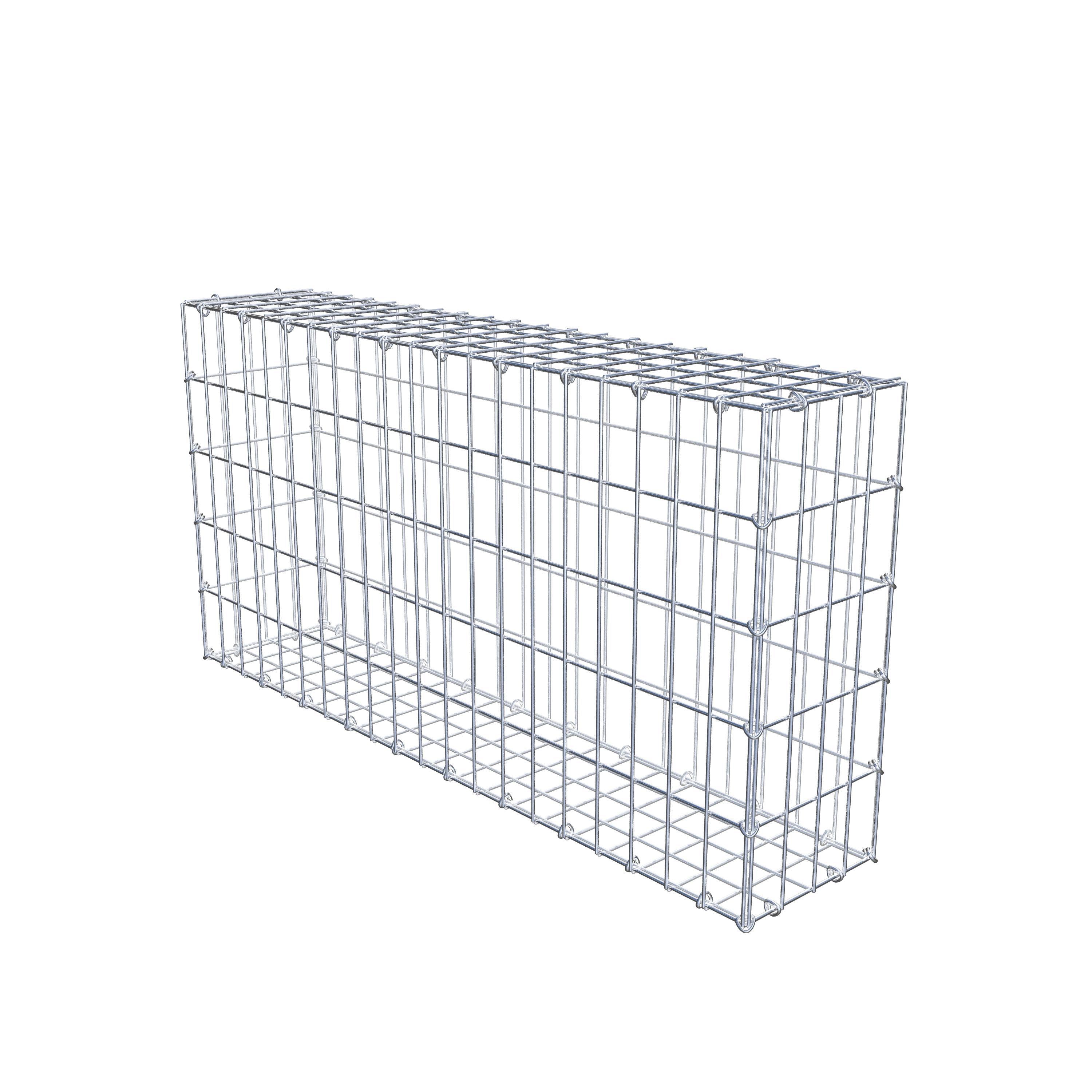 Gabion 100 cm x 50 cm x 20 cm (L x H x D), maskestørrelse 5 cm x 10 cm, C-ring