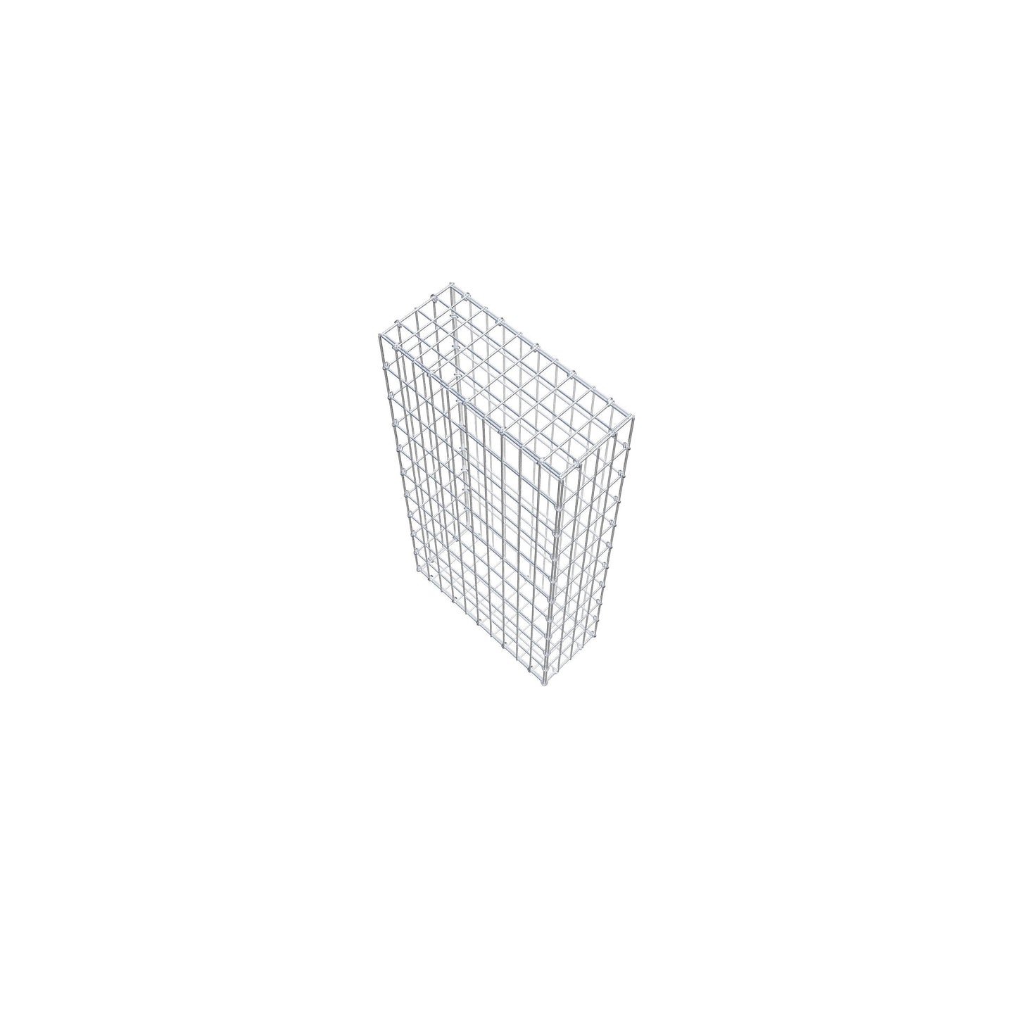 Gabion 100 cm x 50 cm x 20 cm (L x H x P), mailles 5 cm x 10 cm, anneau en C