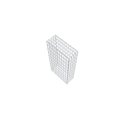 Gabion 100 cm x 50 cm x 20 cm (L x H x P), mailles 5 cm x 10 cm, anneau en C