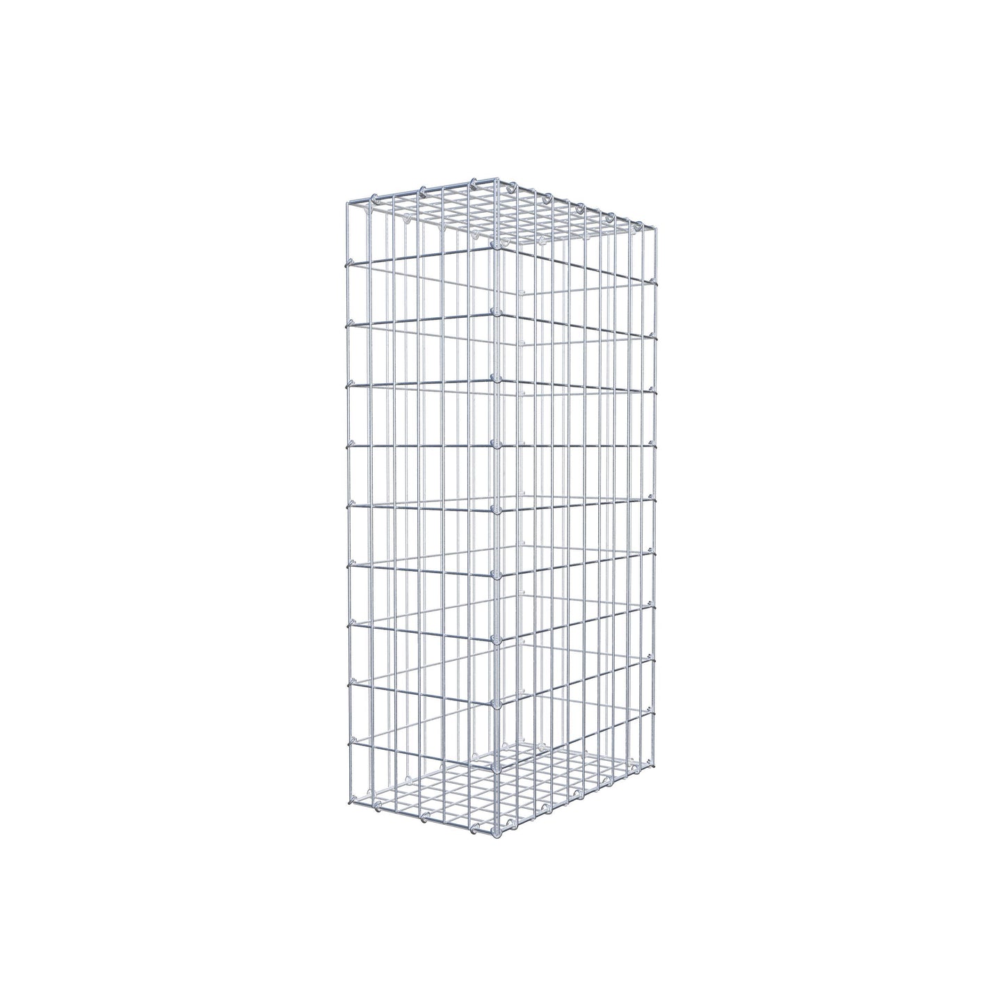 Gabion 100 cm x 50 cm x 30 cm (L x H x P), mailles 5 cm x 10 cm, anneau en C