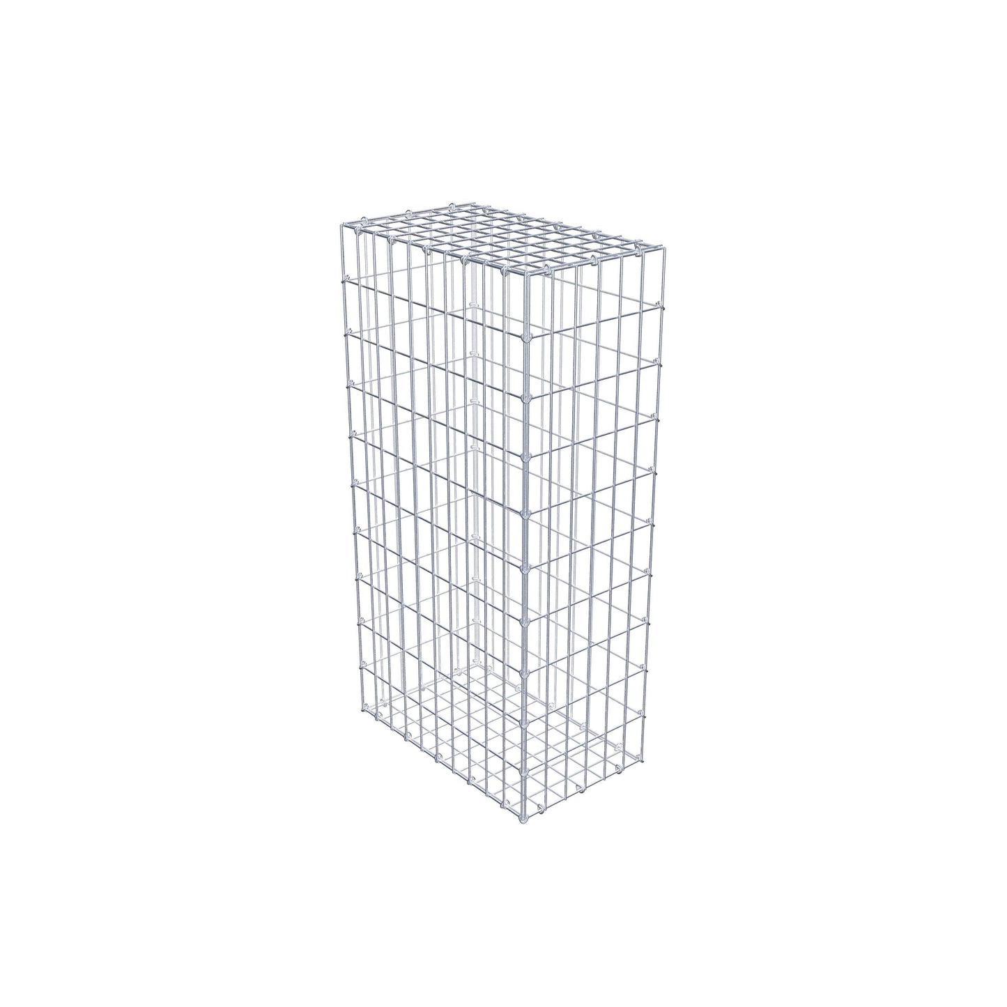 Gabion 100 cm x 50 cm x 30 cm (L x H x P), mailles 5 cm x 10 cm, anneau en C