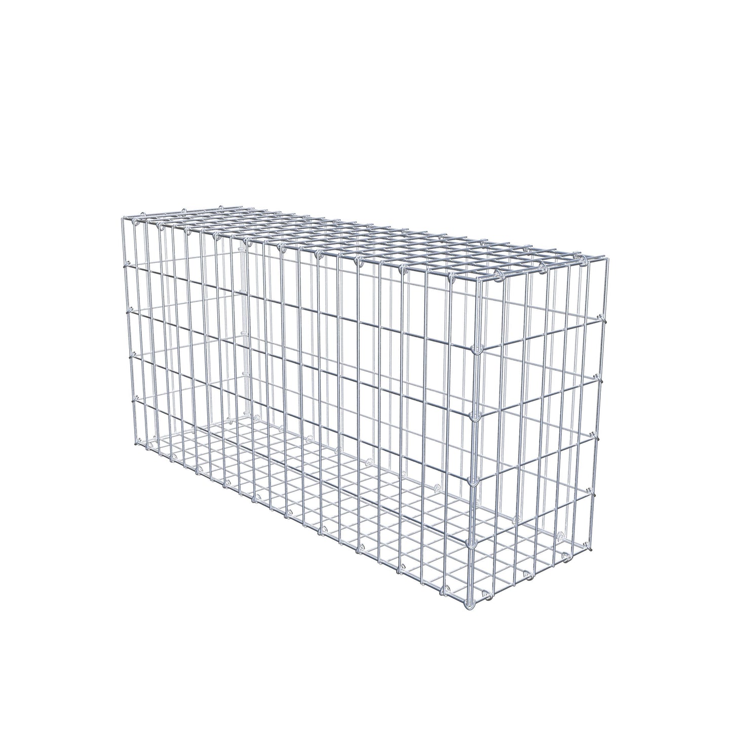 Gabion 100 cm x 50 cm x 30 cm (L x H x P), mailles 5 cm x 10 cm, anneau en C