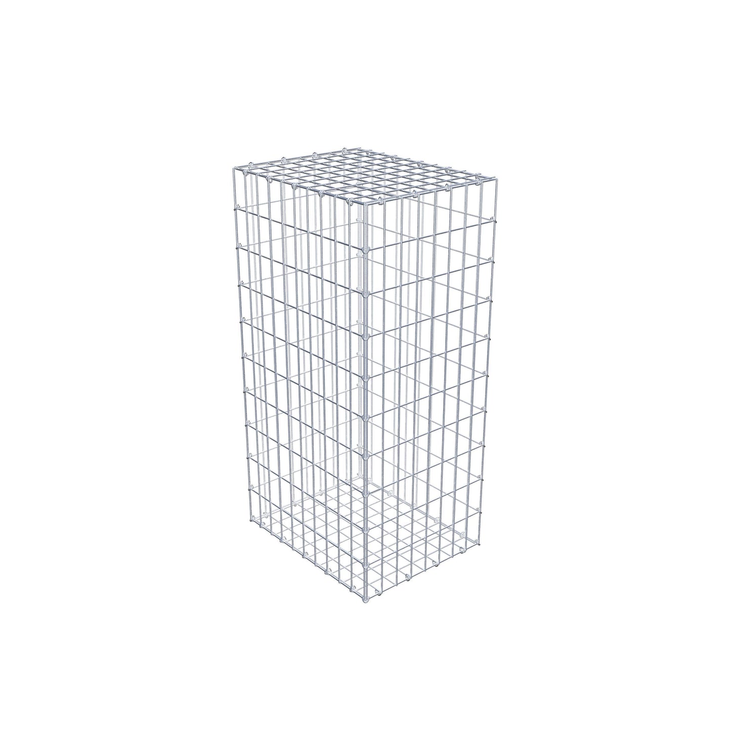 Gabion 100 cm x 50 cm x 40 cm (L x H x D), maskstorlek 5 cm x 10 cm, C-ring