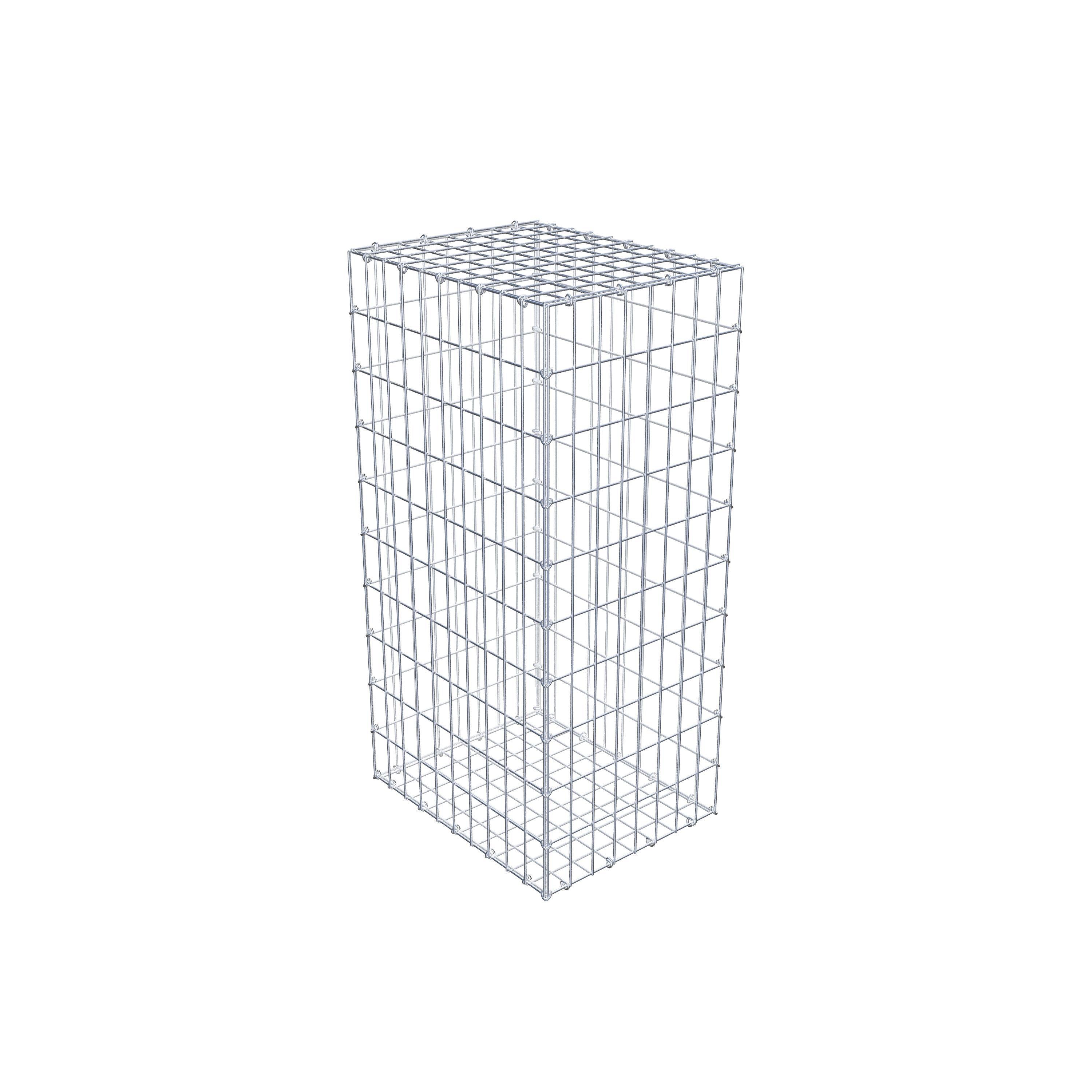 Gabion 100 cm x 50 cm x 40 cm (L x H x D), mesh size 5 cm x 10 cm, C-ring