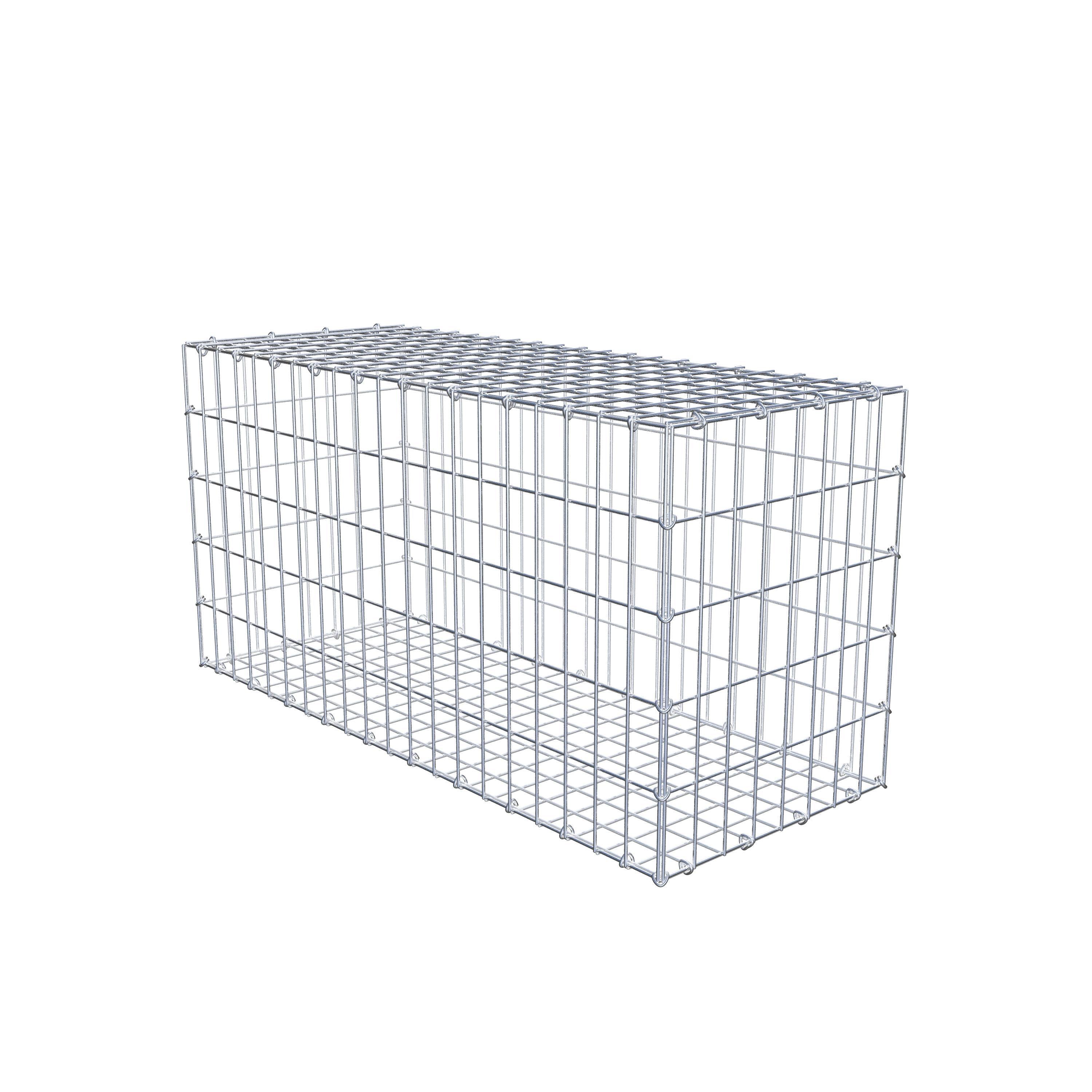 Gabion 100 cm x 50 cm x 40 cm (L x H x D), maskestørrelse 5 cm x 10 cm, C-ring