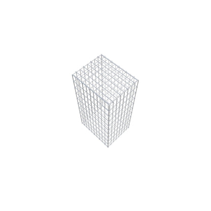 Gabion 100 cm x 50 cm x 40 cm (L x H x D), maskstorlek 5 cm x 10 cm, C-ring
