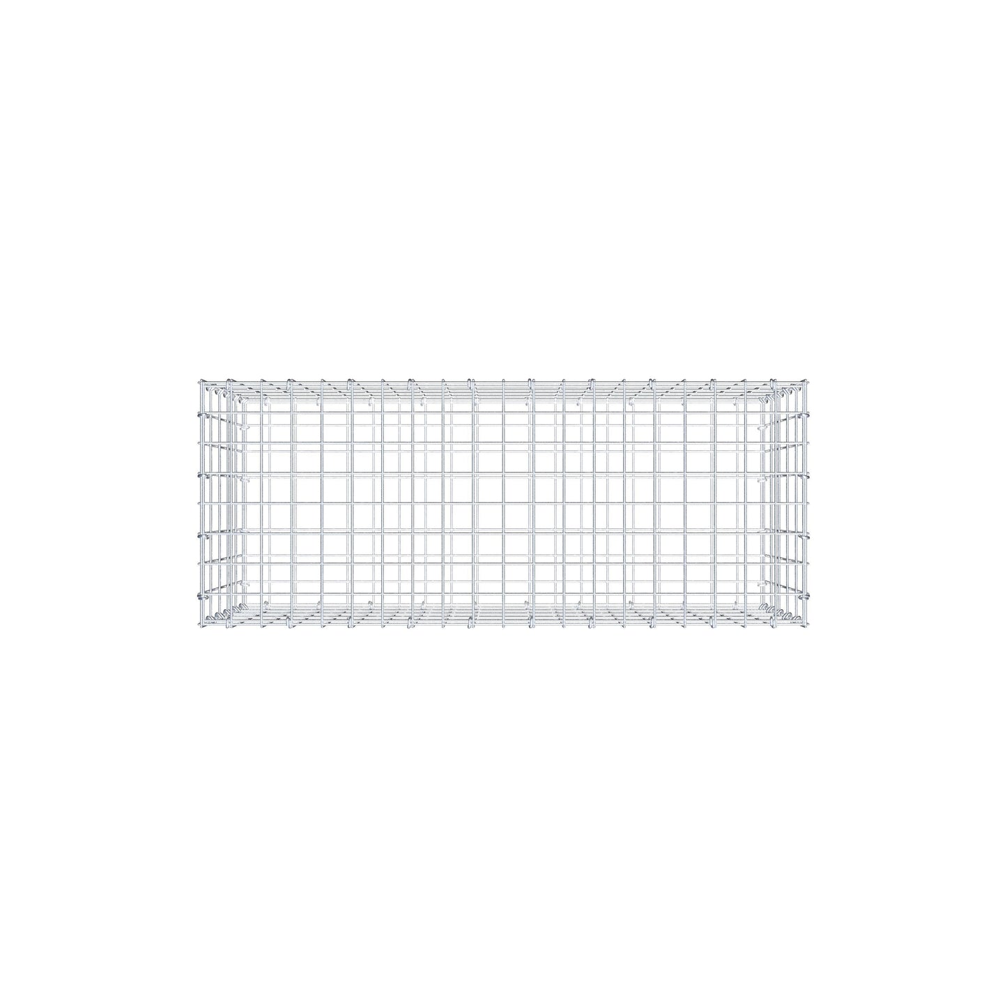 Gabion 100 cm x 50 cm x 40 cm (L x H x D), maskstorlek 5 cm x 10 cm, C-ring