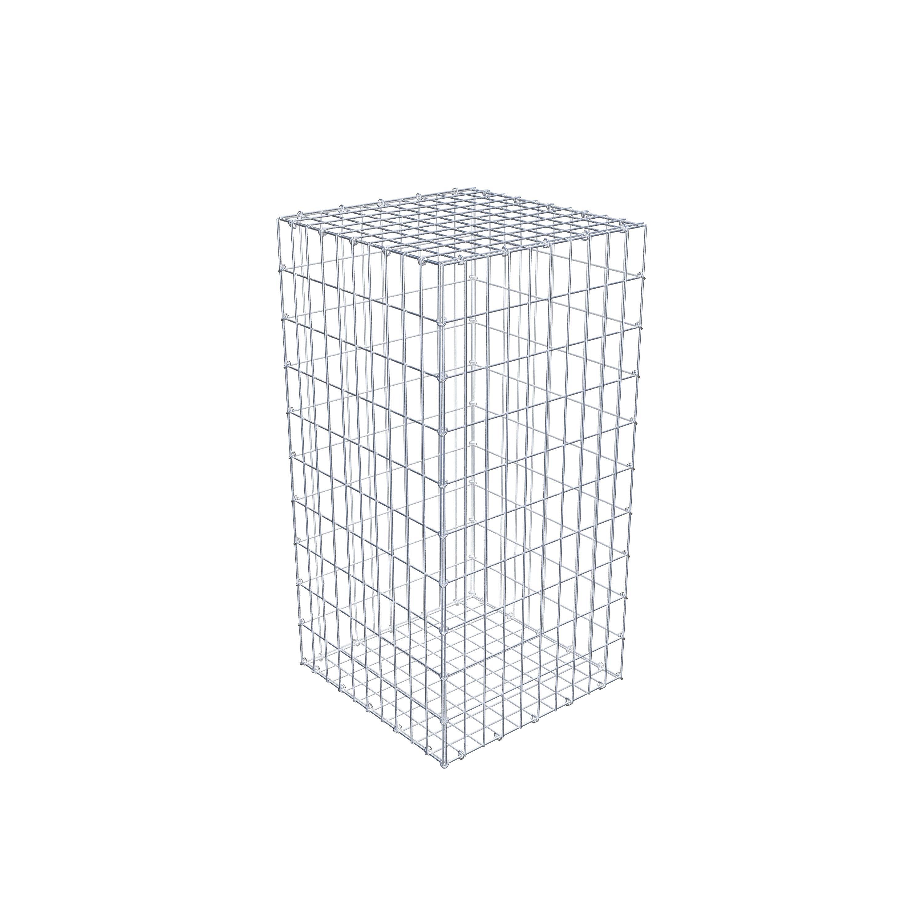 Gabion 100 cm x 50 cm x 50 cm (L x H x D), maskestørrelse 5 cm x 10 cm, C-ring