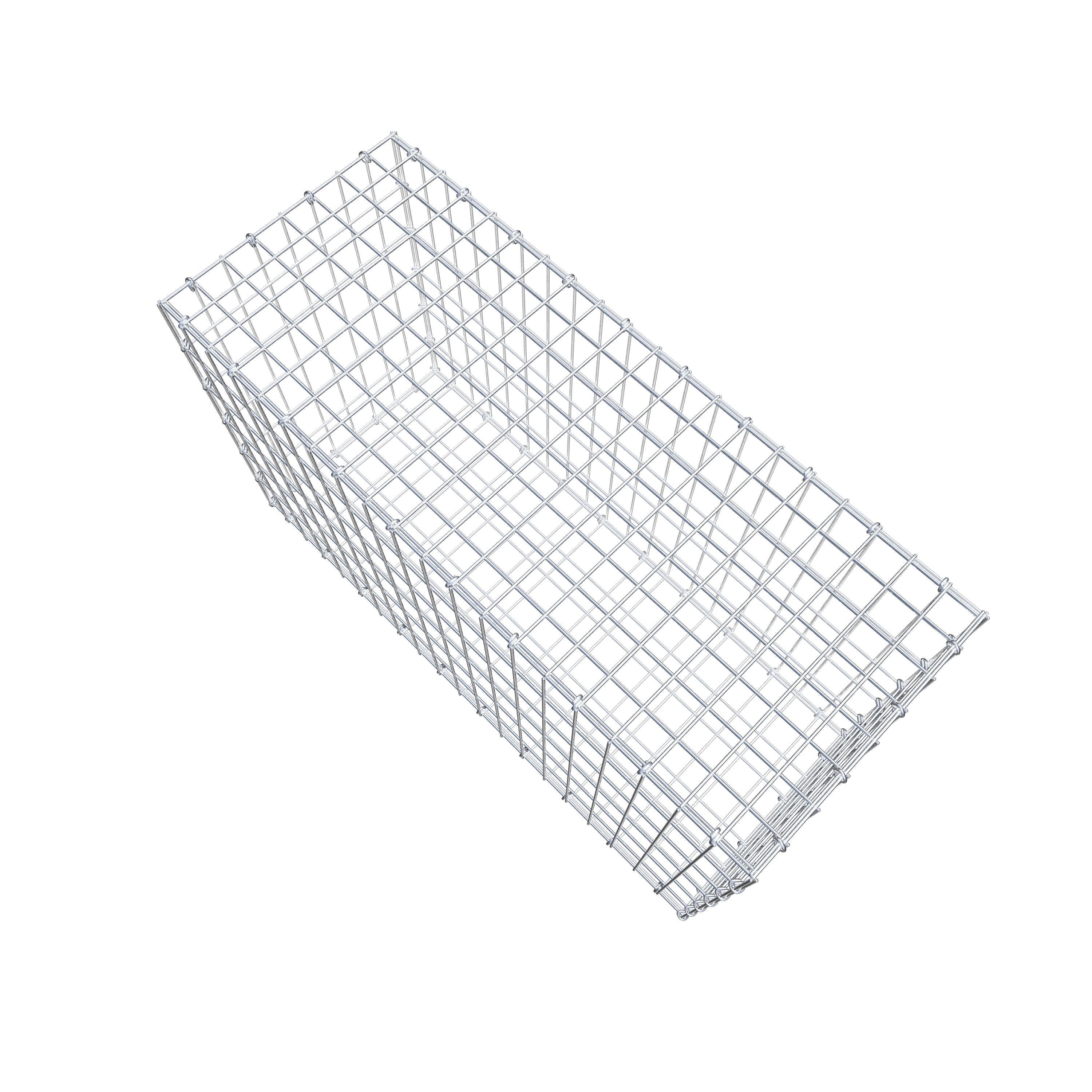 Gabion 100 cm x 60 cm x 40 cm (L x H x D), maskestørrelse 5 cm x 10 cm, C-ring