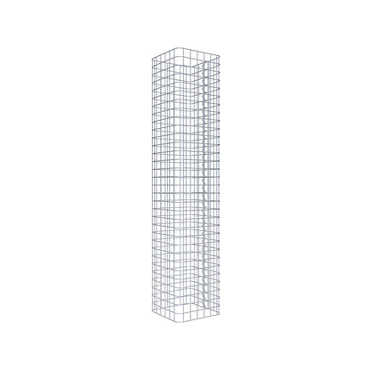 Colonne de gabion carrée 32 cm x 32 cm, hauteur 160 cm, MW 5 cm x 5 cm