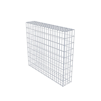 Gabion 100 cm x 90 cm x 20 cm (L x H x P), mailles 5 cm x 10 cm, anneau en C