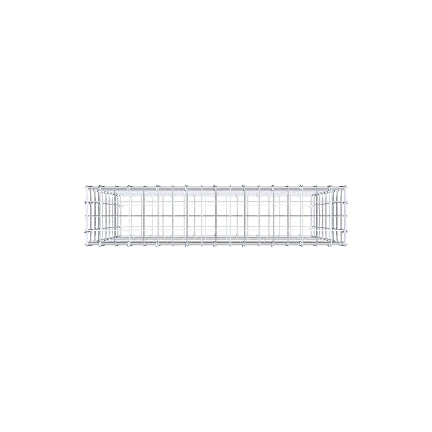 Gabion 100 cm x 90 cm x 20 cm (L x H x P), mailles 5 cm x 10 cm, anneau en C