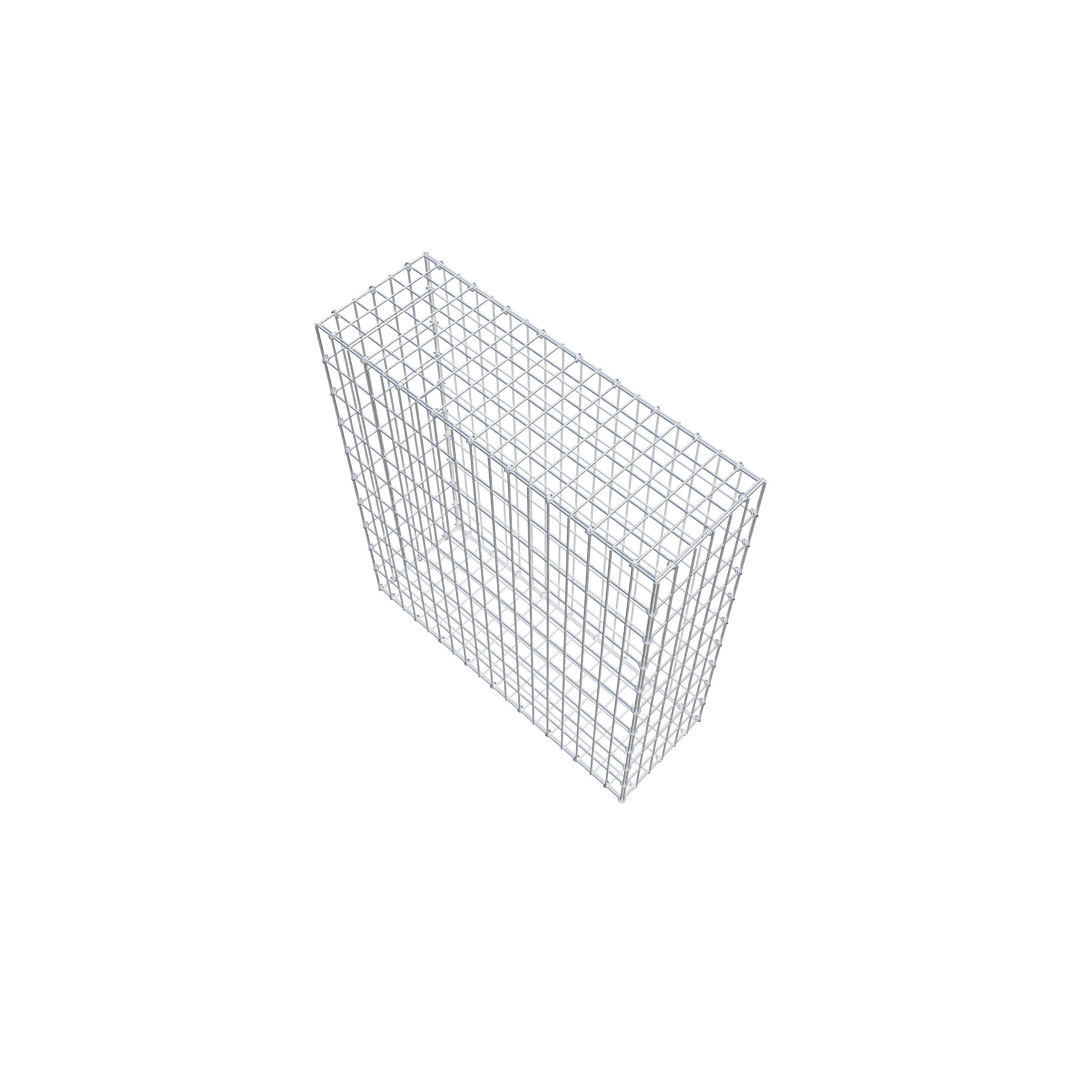 Gabion 100 cm x 90 cm x 30 cm (L x H x D), maskestørrelse 5 cm x 10 cm, C-ring