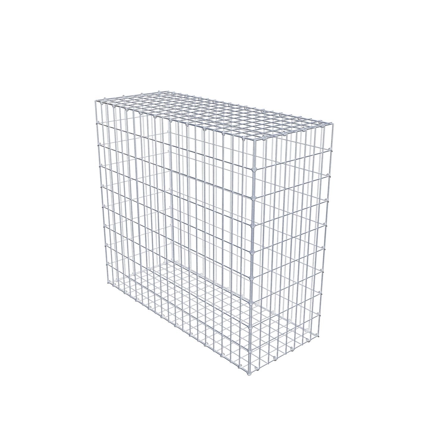 Gabion 100 cm x 90 cm x 40 cm (L x H x P), mailles 5 cm x 10 cm, anneau en C