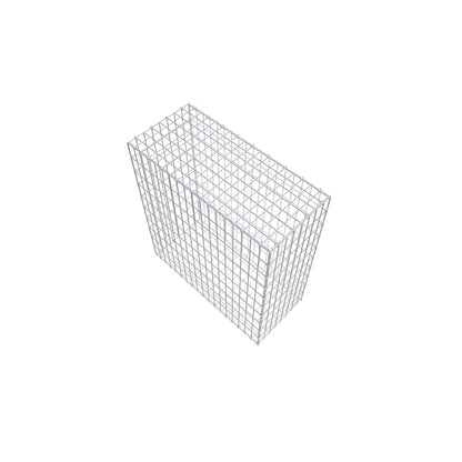 Gabion 100 cm x 90 cm x 40 cm (L x H x P), mailles 5 cm x 10 cm, anneau en C