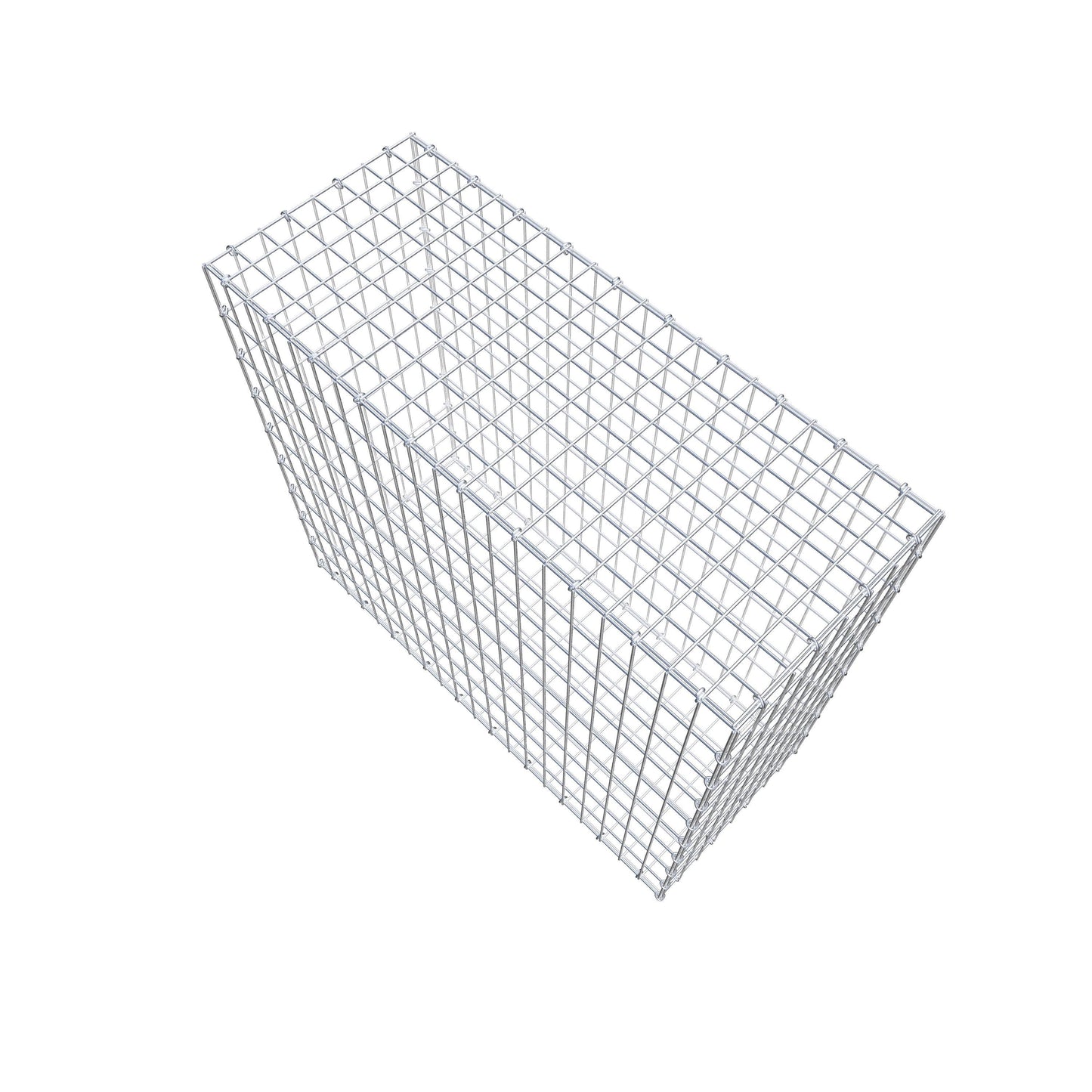 Gabion 100 cm x 90 cm x 40 cm (L x H x P), mailles 5 cm x 10 cm, anneau en C