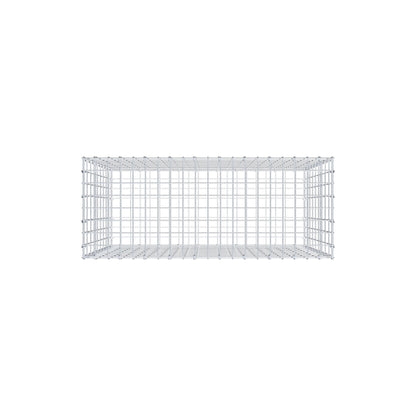 Gabion 100 cm x 90 cm x 40 cm (L x H x P), mailles 5 cm x 10 cm, anneau en C