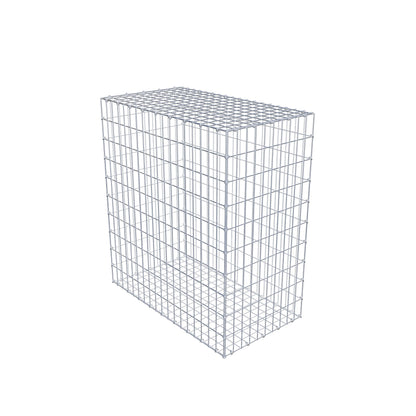 Gabion 100 cm x 90 cm x 50 cm (L x H x D), maskestørrelse 5 cm x 10 cm, C-ring