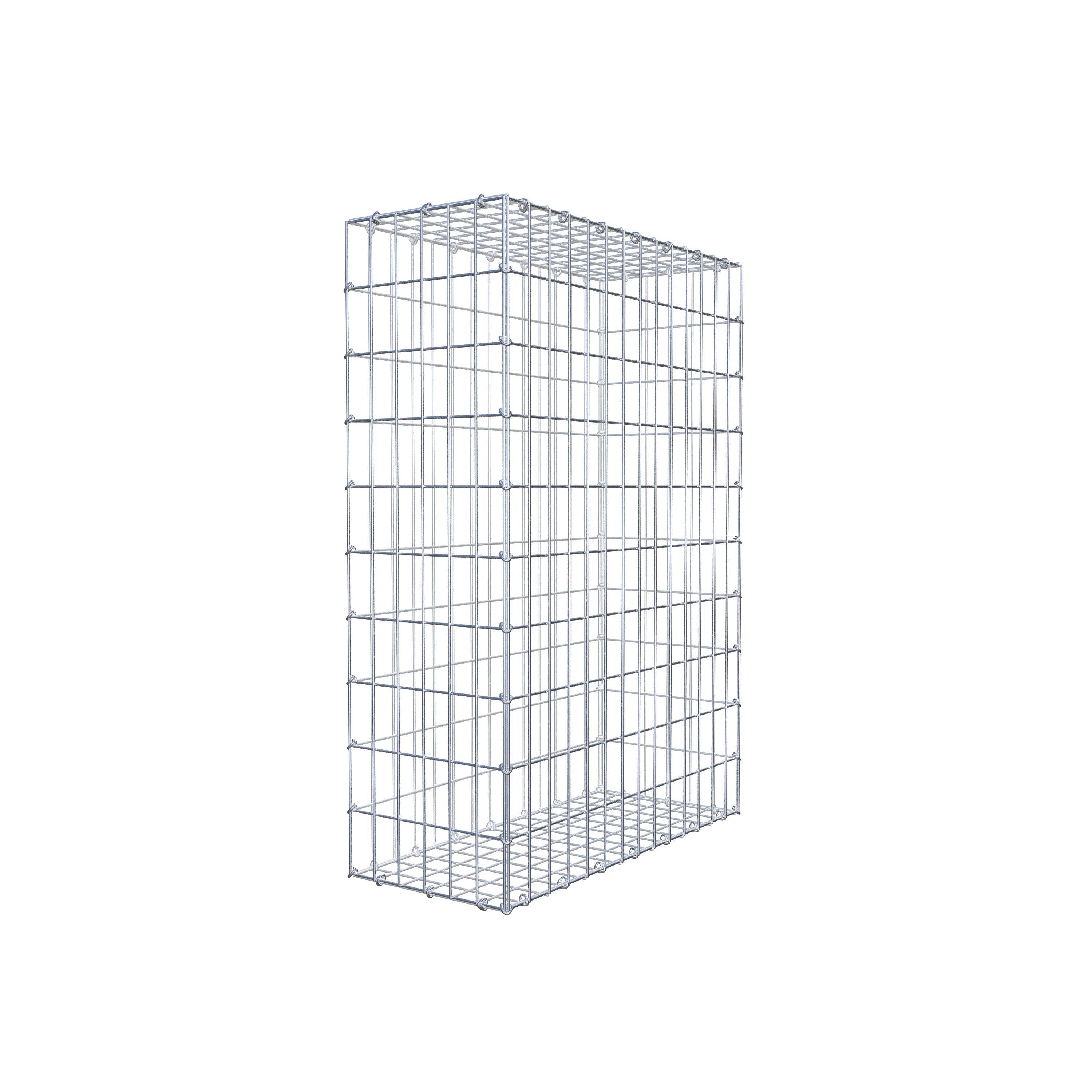 Gabion 100 cm x 70 cm x 30 cm (L x H x D), maskestørrelse 5 cm x 10 cm, C-ring