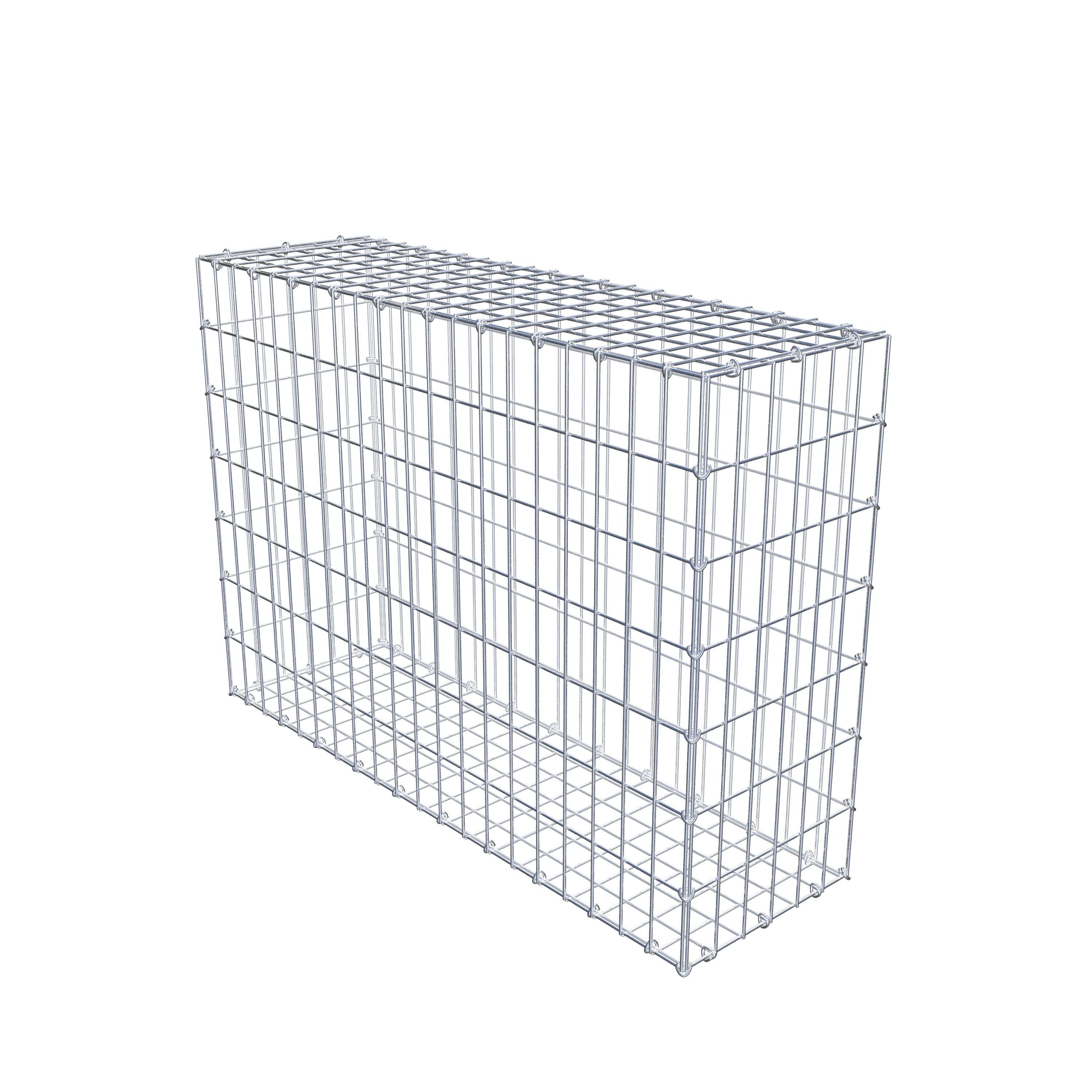 Gabion 100 cm x 70 cm x 30 cm (L x H x D), maskestørrelse 5 cm x 10 cm, C-ring