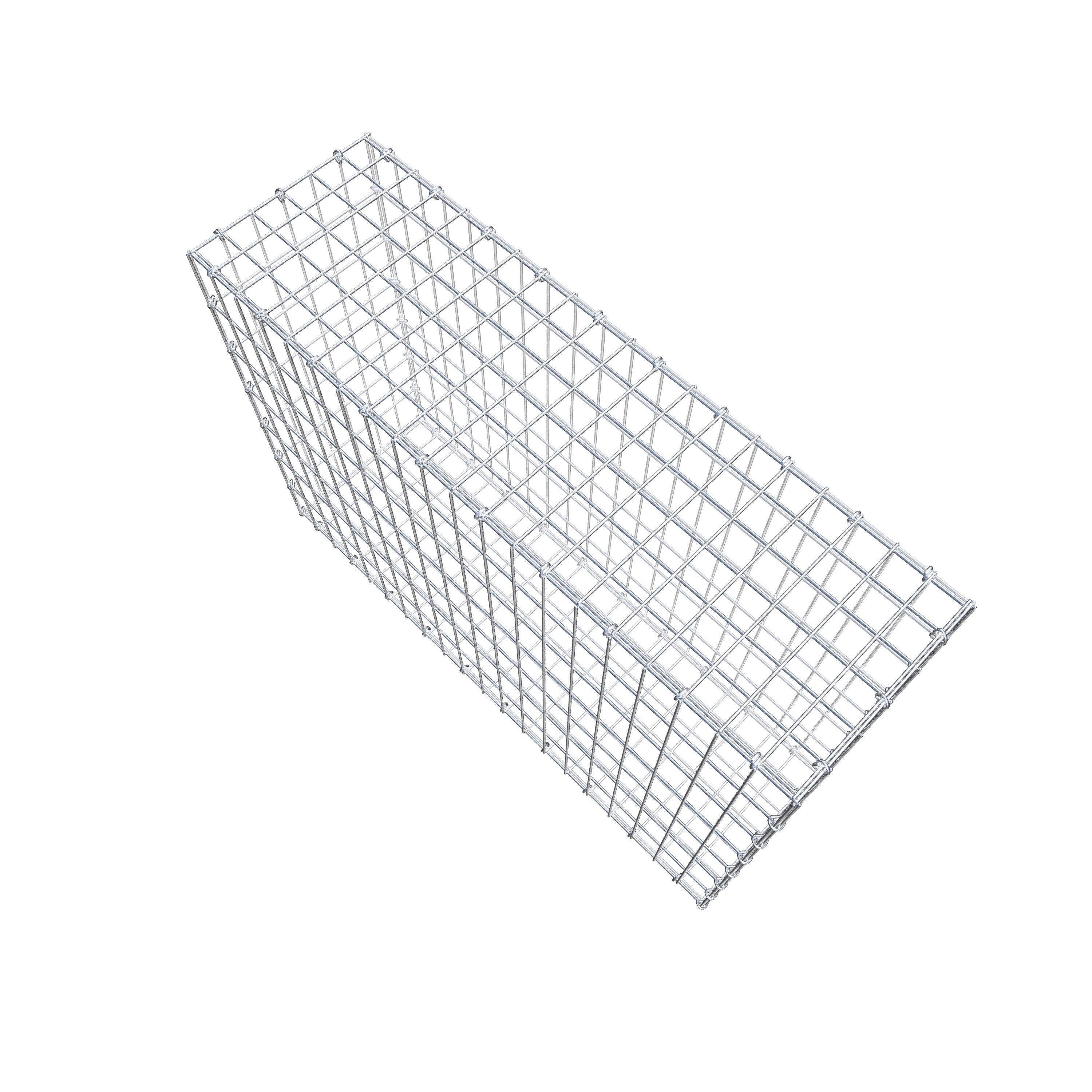 Gabion 100 cm x 70 cm x 30 cm (L x H x D), maskestørrelse 5 cm x 10 cm, C-ring