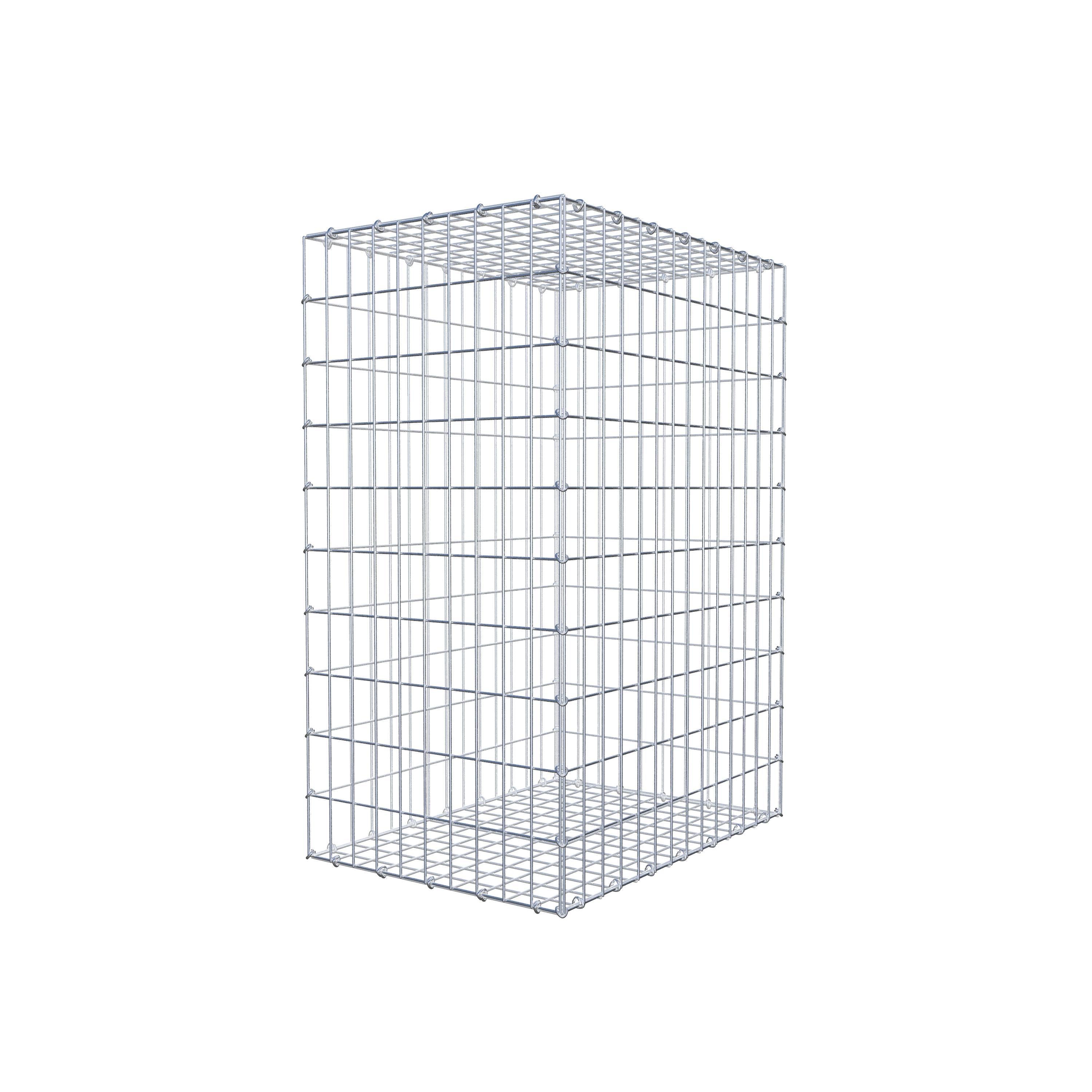 Gabion 100 cm x 70 cm x 50 cm (L x H x D), maskestørrelse 5 cm x 10 cm, C-ring