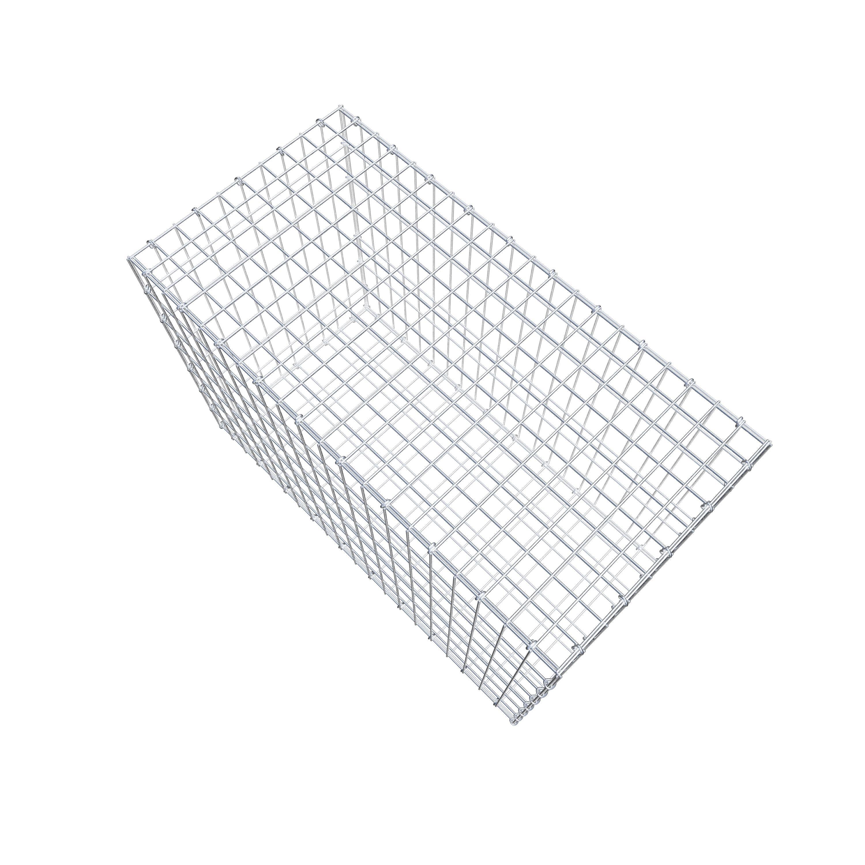 Gabion 100 cm x 70 cm x 50 cm (L x H x D), maskestørrelse 5 cm x 10 cm, C-ring