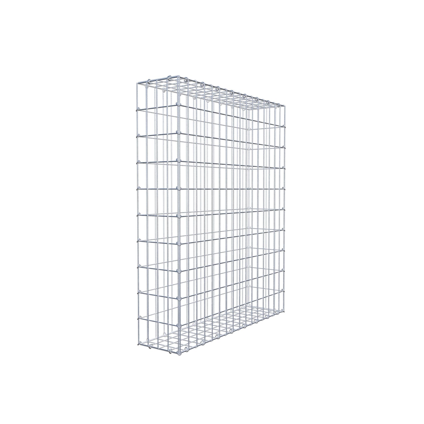 Gabion 100 cm x 80 cm x 20 cm (L x H x D), maskestørrelse 5 cm x 10 cm, C-ring