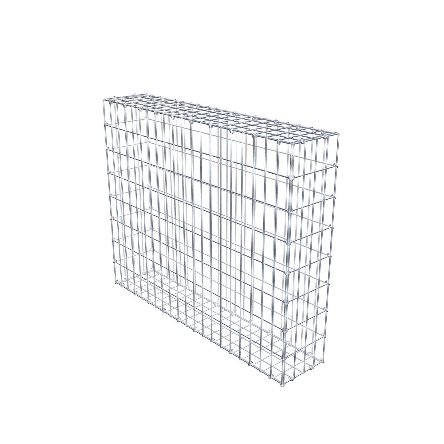 Gabion 100 cm x 80 cm x 20 cm (L x H x D), maskestørrelse 5 cm x 10 cm, C-ring