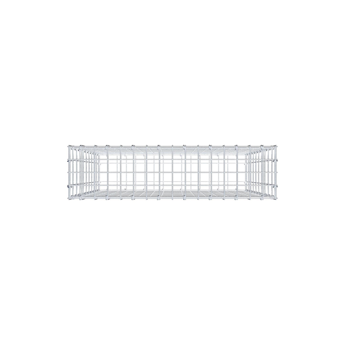 Gabion 100 cm x 80 cm x 20 cm (L x H x D), maskestørrelse 5 cm x 10 cm, C-ring