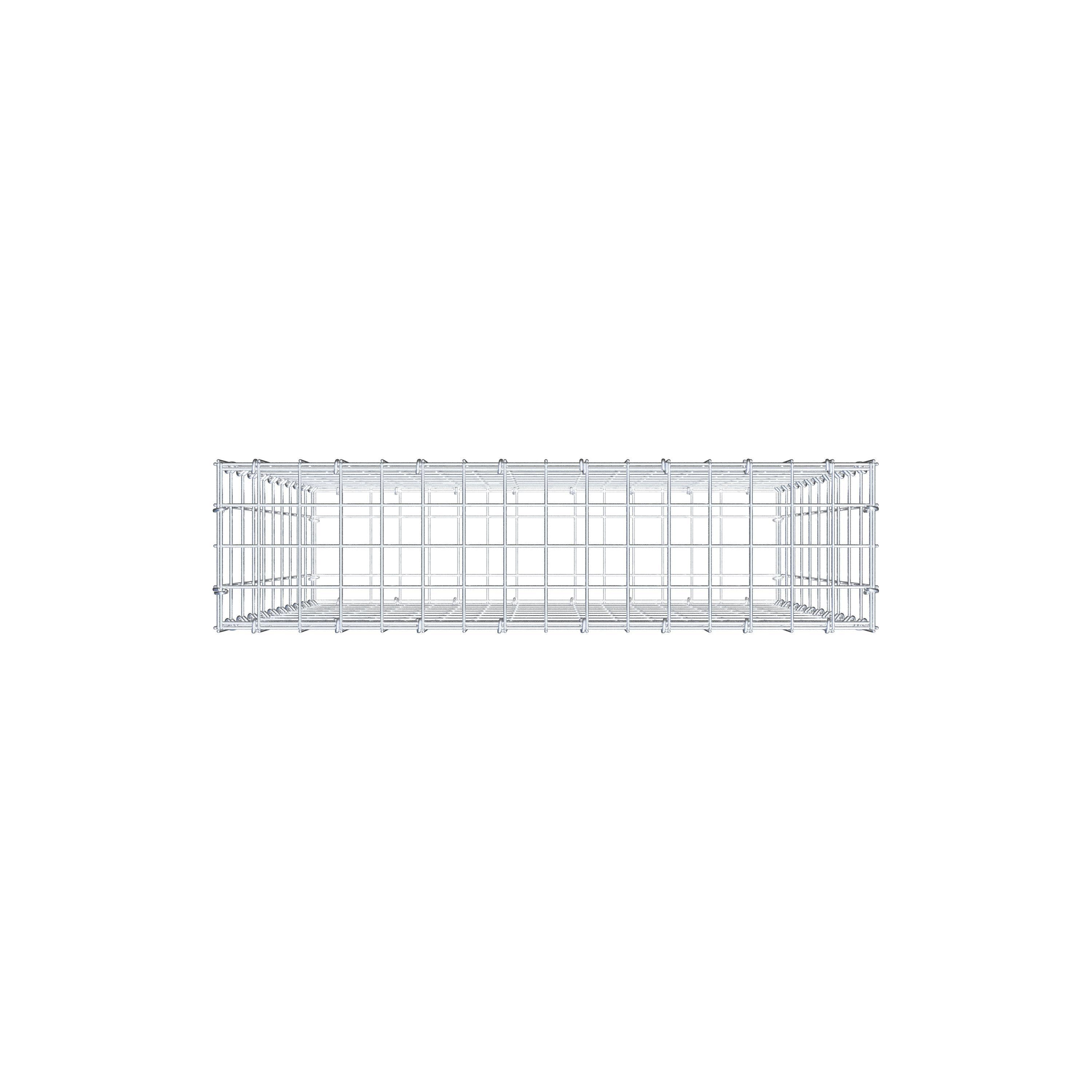 Gabion 100 cm x 80 cm x 20 cm (L x H x D), maskestørrelse 5 cm x 10 cm, C-ring