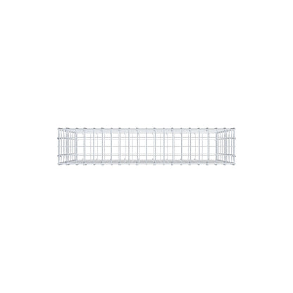 Gabion 100 cm x 80 cm x 20 cm (L x H x D), maskestørrelse 5 cm x 10 cm, C-ring