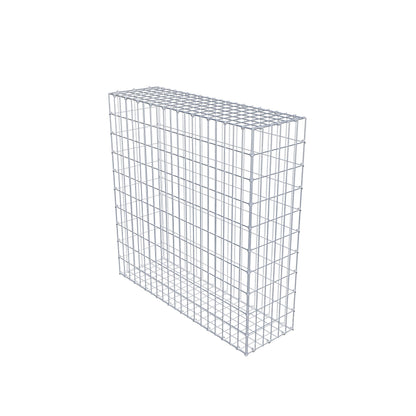 Gabion 100 cm x 100 cm x 30 cm (L x H x D), maskestørrelse 5 cm x 10 cm, C-ring