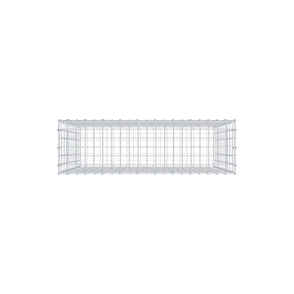 Gabion 100 cm x 100 cm x 30 cm (L x H x D), maskestørrelse 5 cm x 10 cm, C-ring
