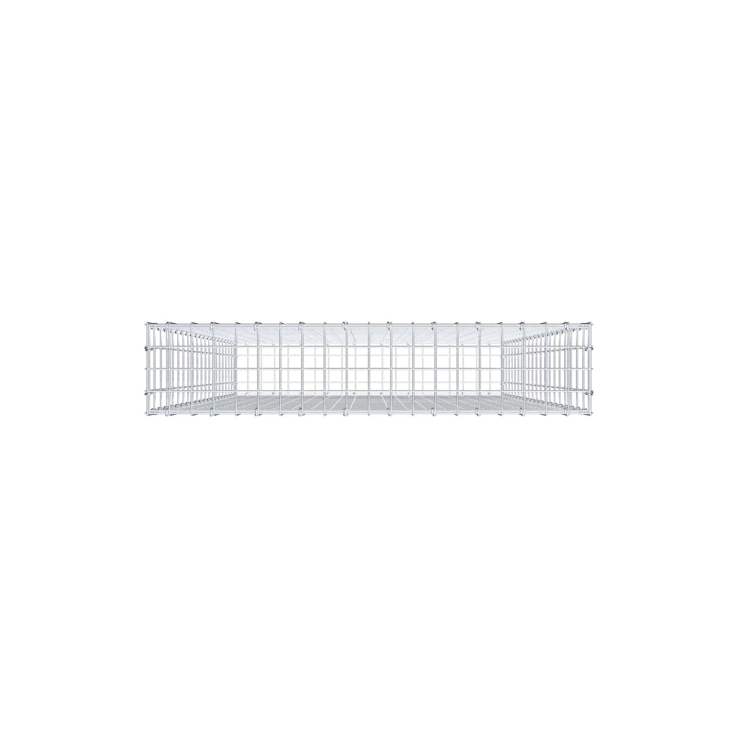 Gabion 200 cm x 100 cm x 20 cm (L x H x D), mesh size 5 cm x 10 cm, C-ring