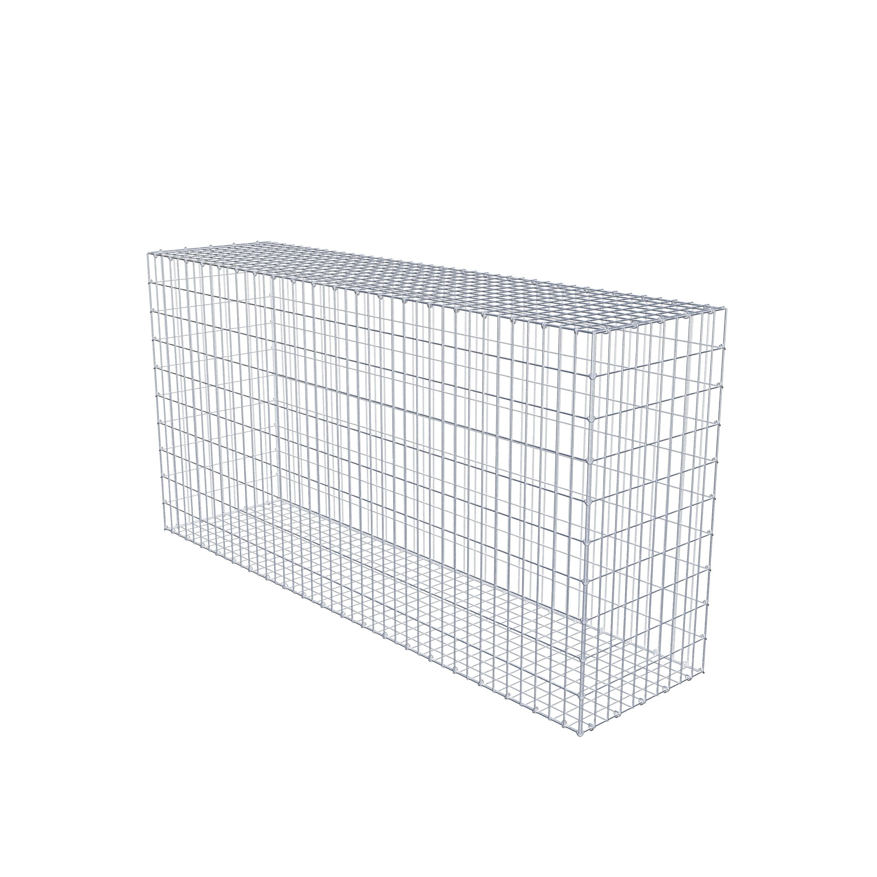 Gabion 200 cm x 100 cm x 50 cm (L x H x D), mesh size 5 cm x 10 cm, C-ring